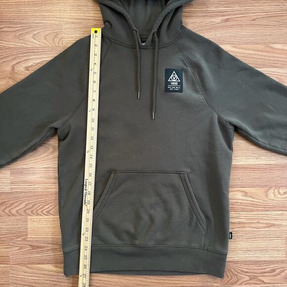 VANS Versa RARE Olive Green Hoodie | S | DWR Water Repellent Skate Sweatshirt - Picture 5 of 9